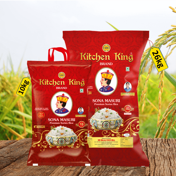Kitchen King Sona Masuri Grand Old Raw Rice