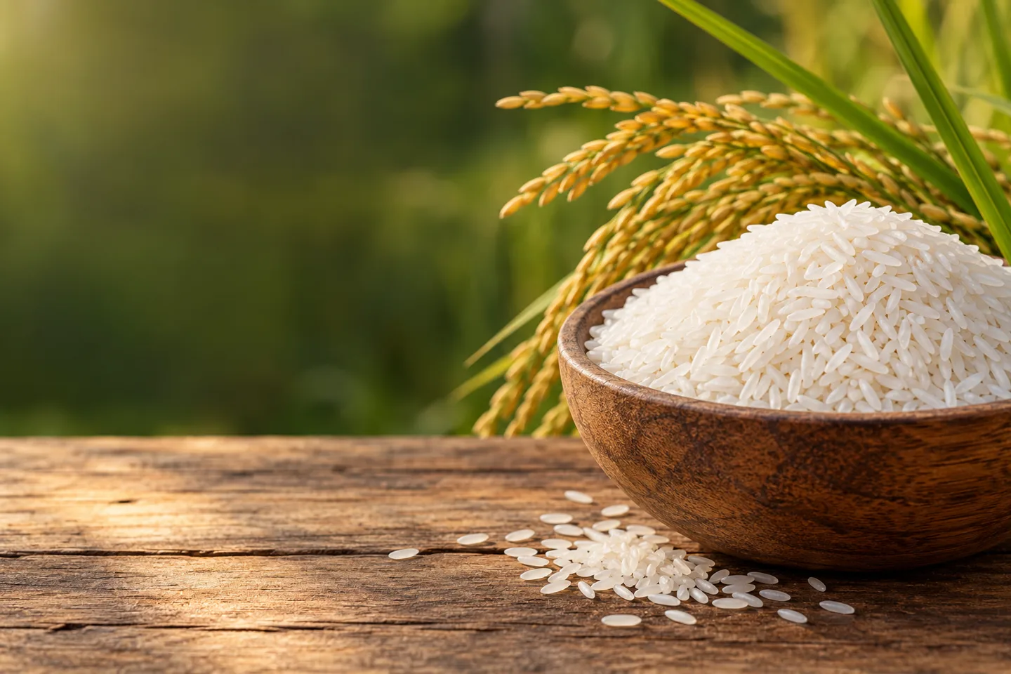 Uncooked white rice